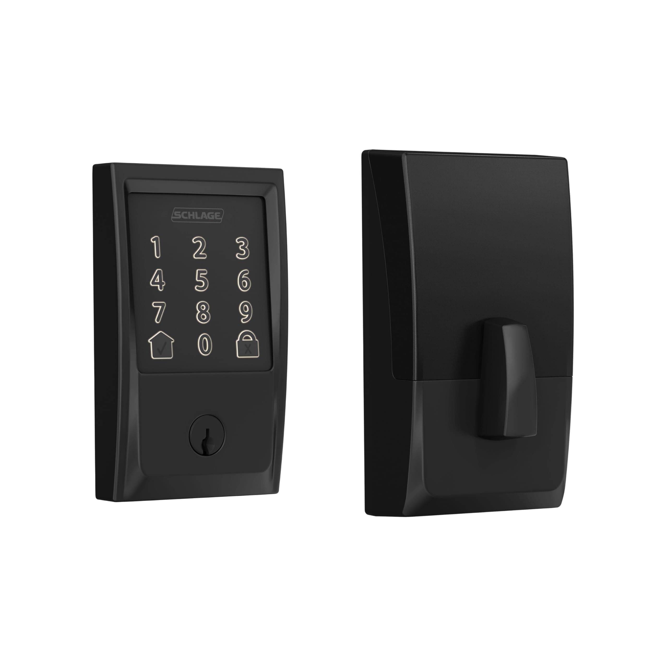 Schlage Encode Smart Wi-Fi Deadbolt with Century Trim in Matte Black
