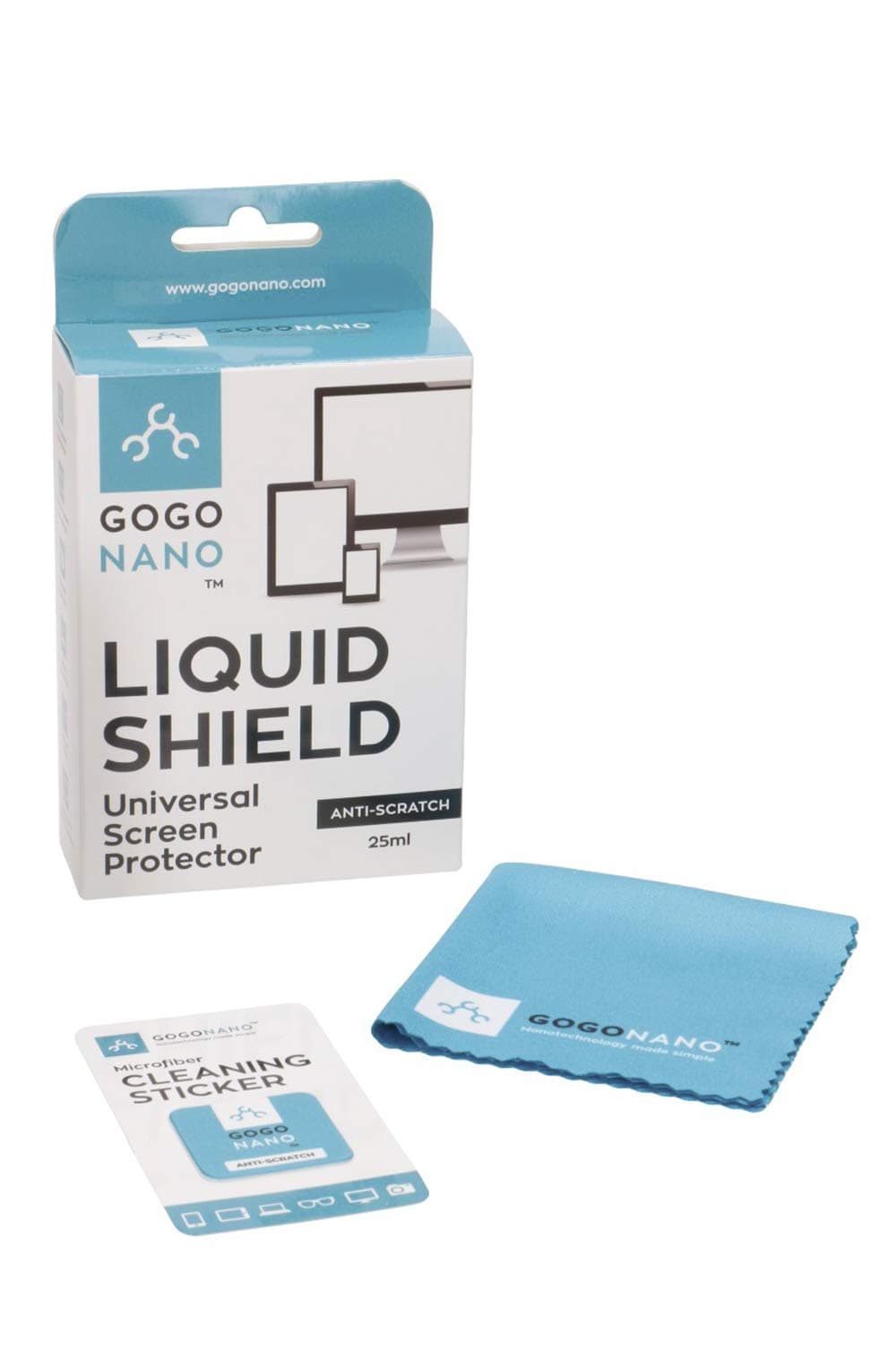 Liquid Glass Screen Protector – Anti-Scratch Liquid Cover – Suitable for Smartphone Screens, Computer Screens, Tablet Screens, Reading Glasses and More – 25ml by GoGoNano