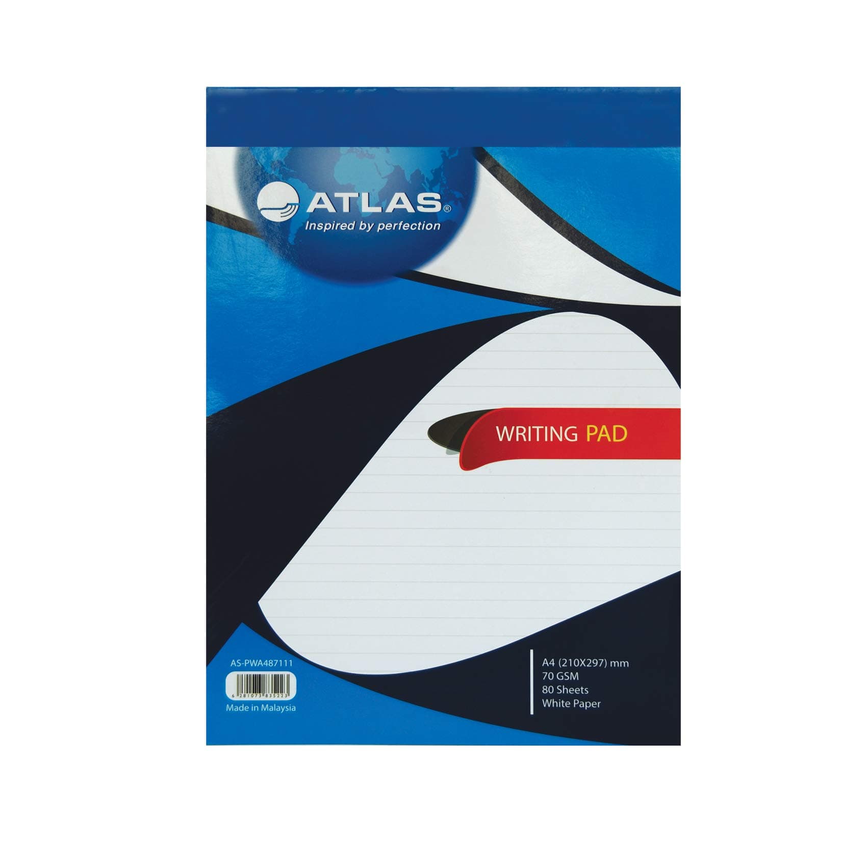 Atlas WRITING PAD A4 70GSM 80 SHEETS