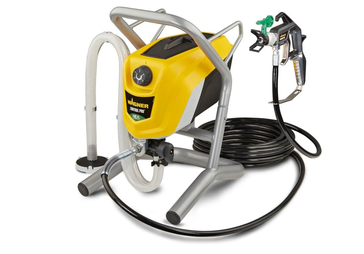 Airless ControlPro 250 M Paint Sprayer for Wall and Ceiling/Wood and Metal paint - interior and exterior usage, covers 15 m² in 3 min, 200 bar, adjustable spray pressure, 9 m hose