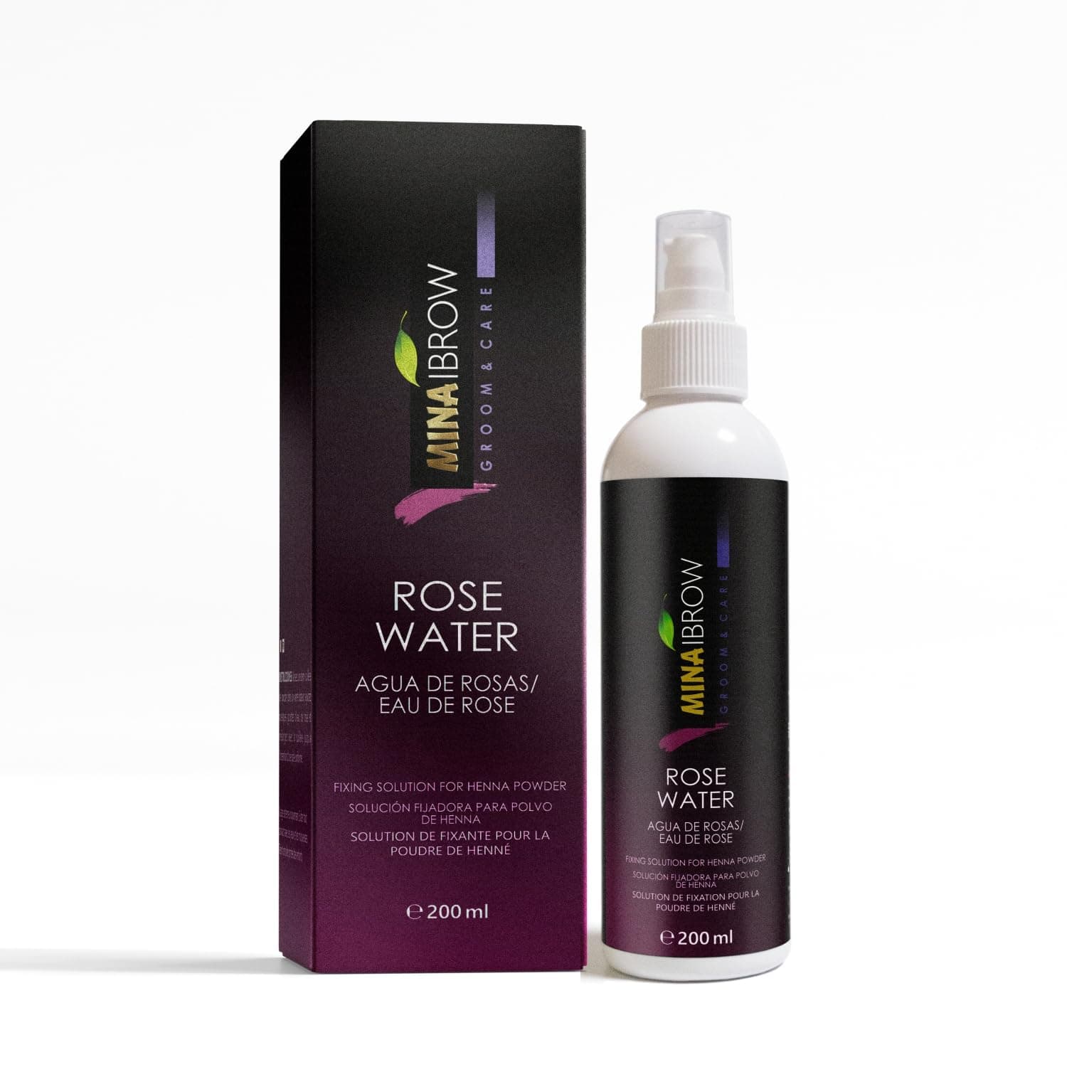 MinaiBrow MINA Rose Water Fixing Solution For Eyebrow Tint 200Ml