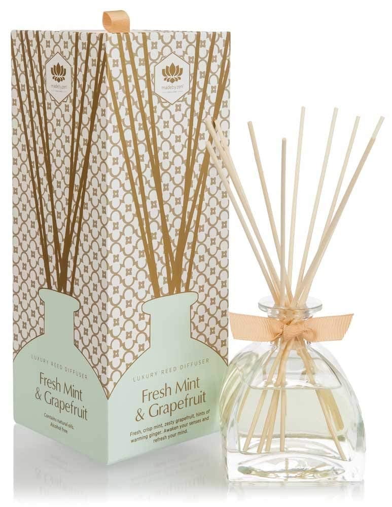 Made by Zen Luxury Reed Diffuser : Freshmint & Grapefruit