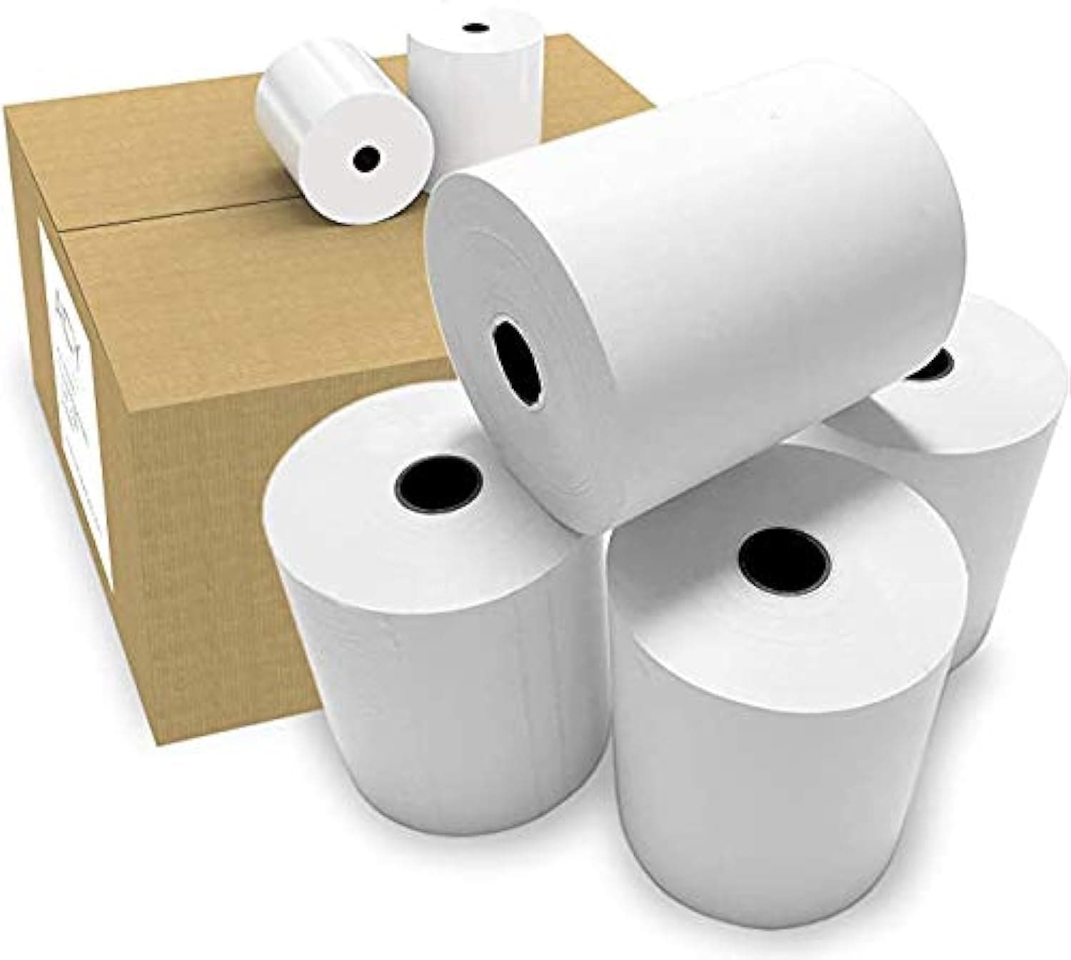 (80MMx50Mtr) 80mm Thermal Printer Roll (Width) x 50 mtr (Length) Pack of 10 Rolls