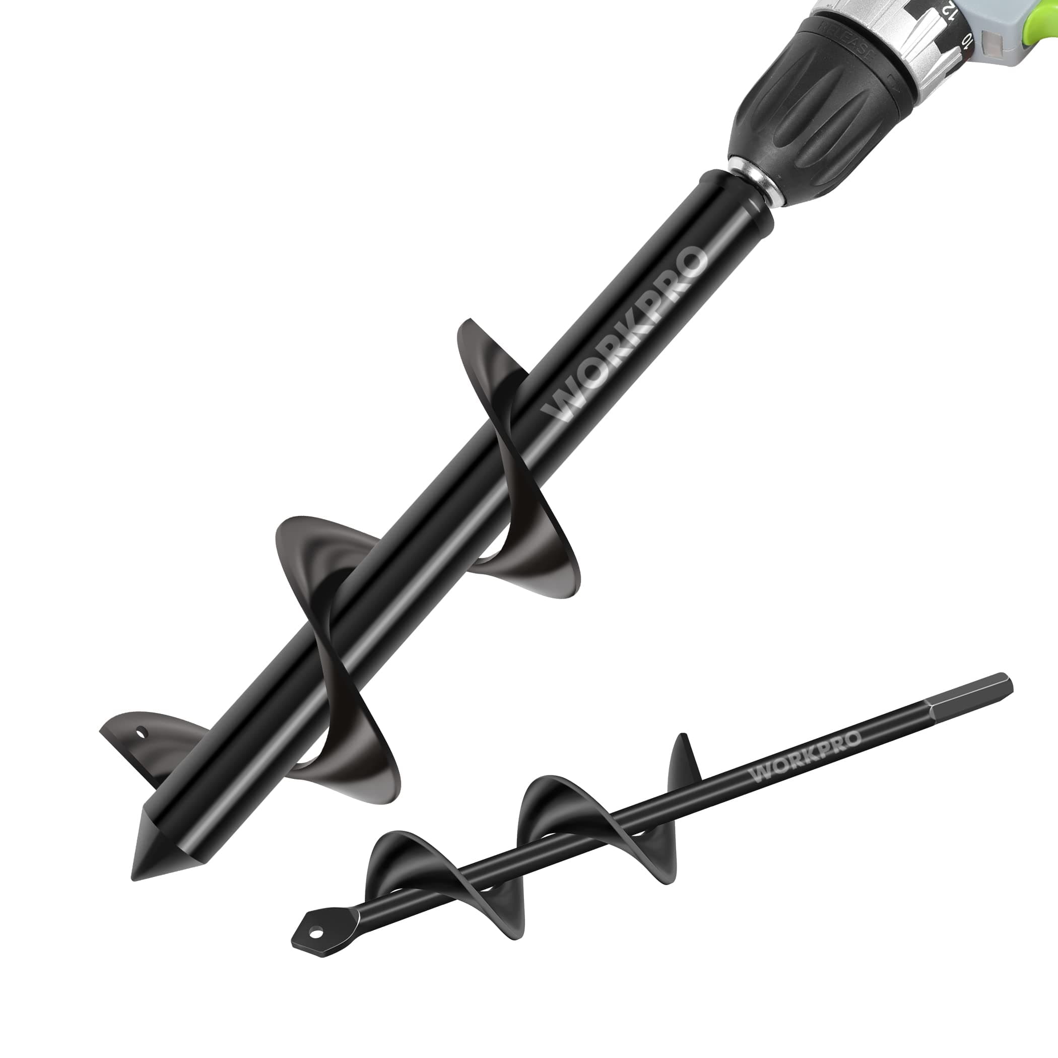 2-Piece Auger Drill Bit Set with Hex Drive