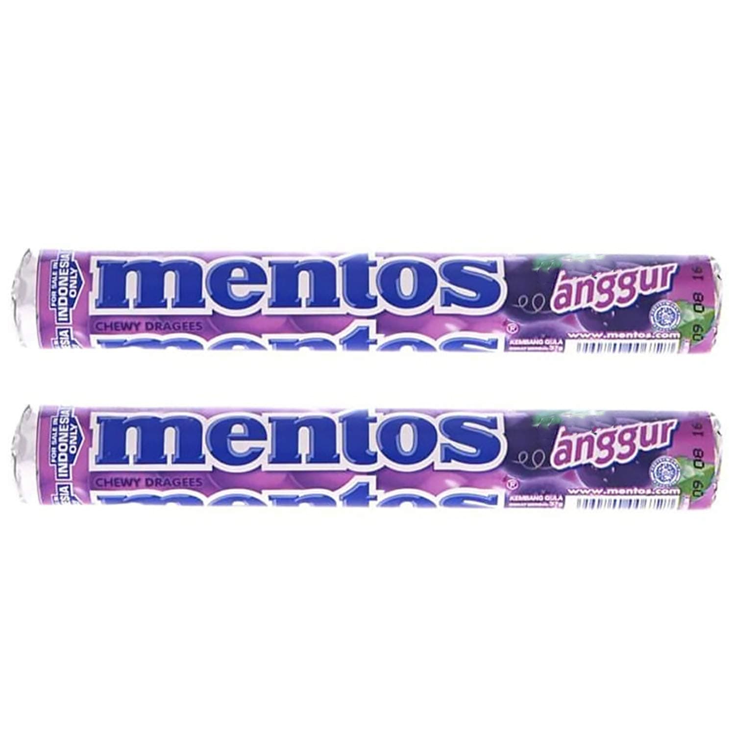 Mentos Grape Roll,2 X 29 G,58 Grams