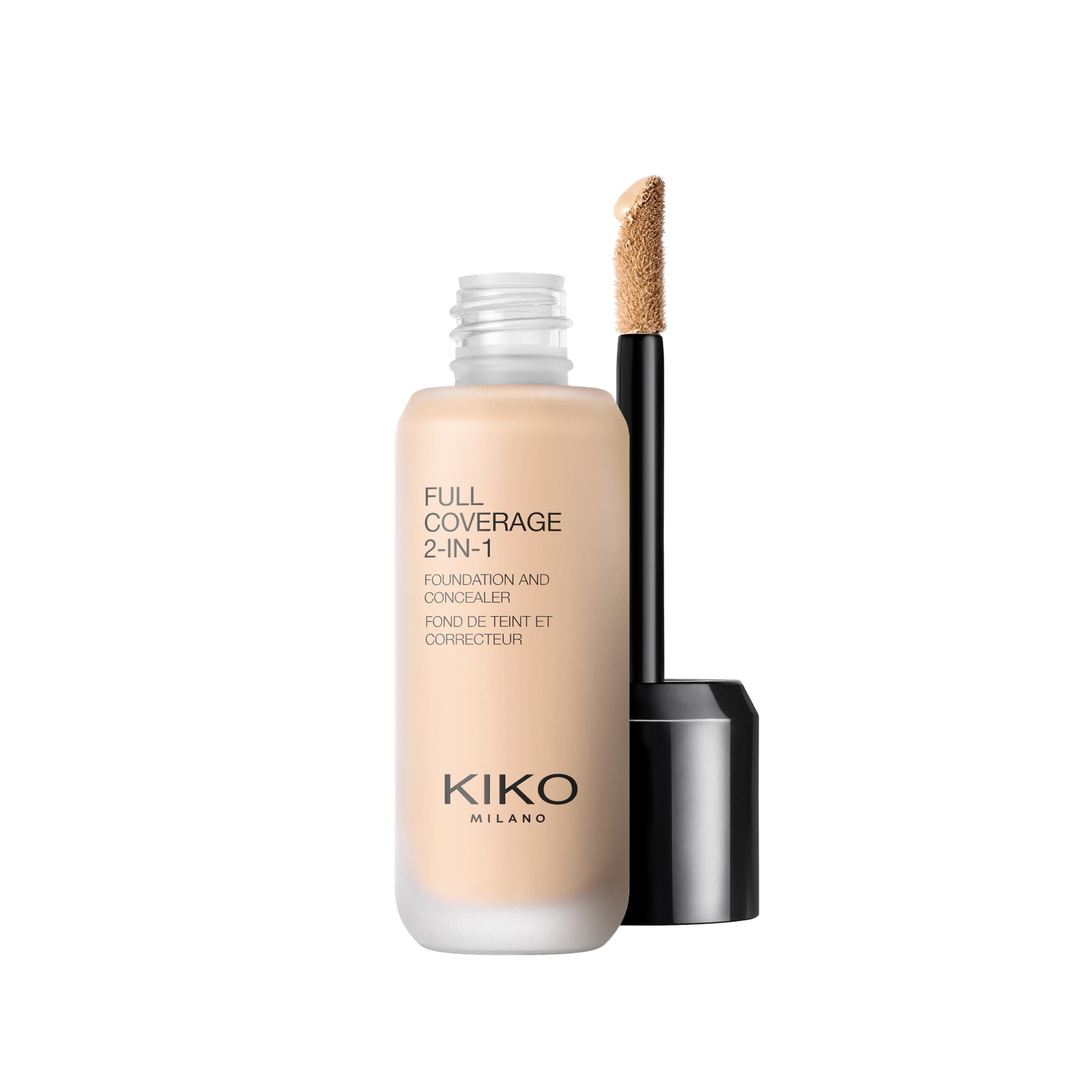 KIKO Milano Full Coverage 2-in-1 Foundation & Concealer 02 - WR 10, 2 In 1 Foundation And Concealer, Superior Coverage