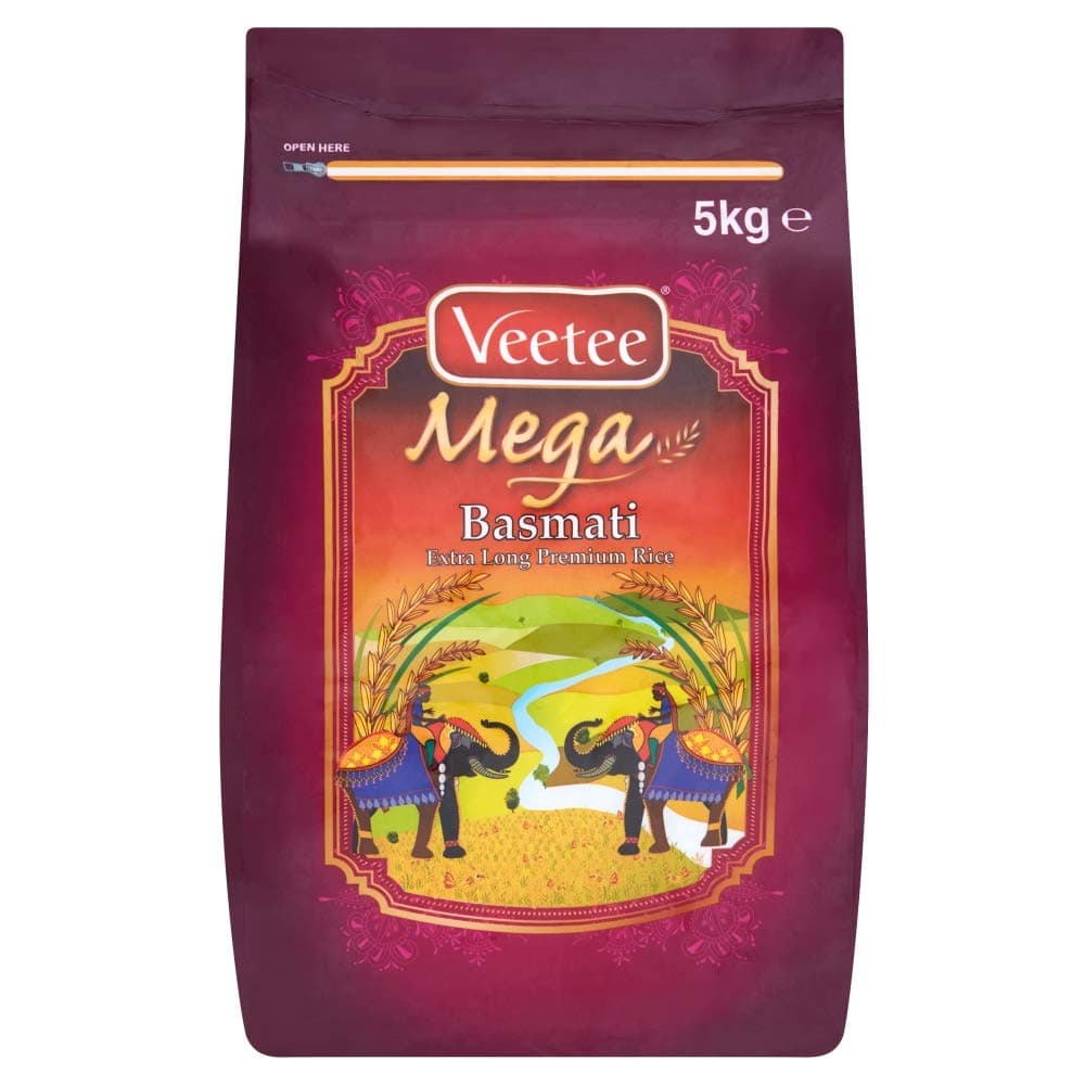 Mega Basmati Extra Long Premium Rice, 5kg