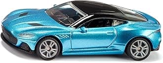 - Siku 1582, Aston Martin DBS Superleggera, Toy car, Metal/Plastic, Blue, Openable Doors, Sports Rims with Rubber Tyres