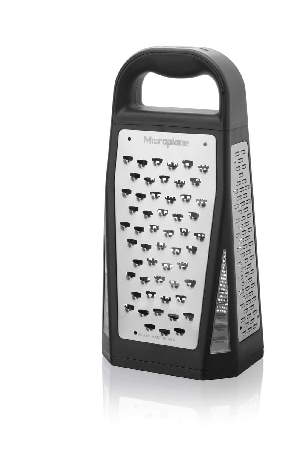 Microplane 34009 Box Grater, Stainless Steel, Black