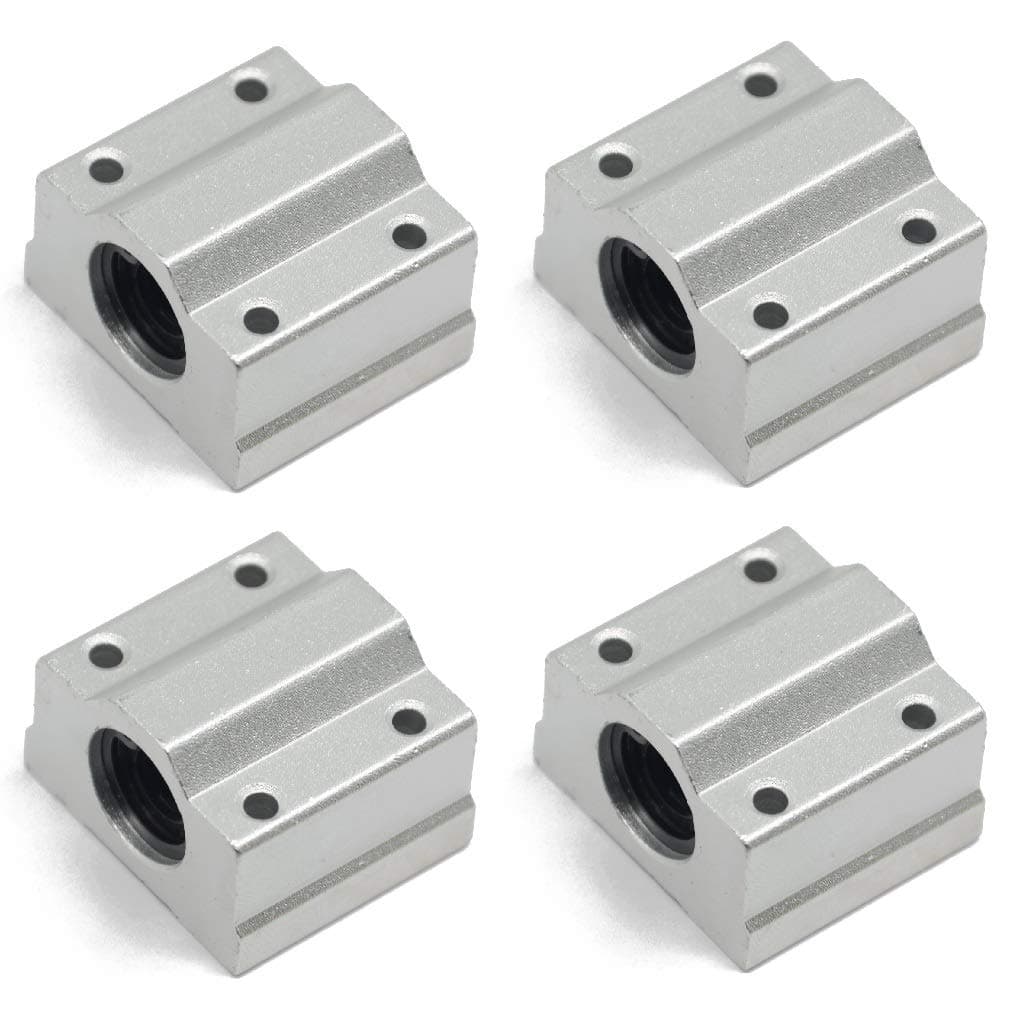4PCs SCS8UU Linear Motion Ball Bearing Box Type CNC Slide Unit Bushing 30mm Long Linear Roller Bearing Slide Block