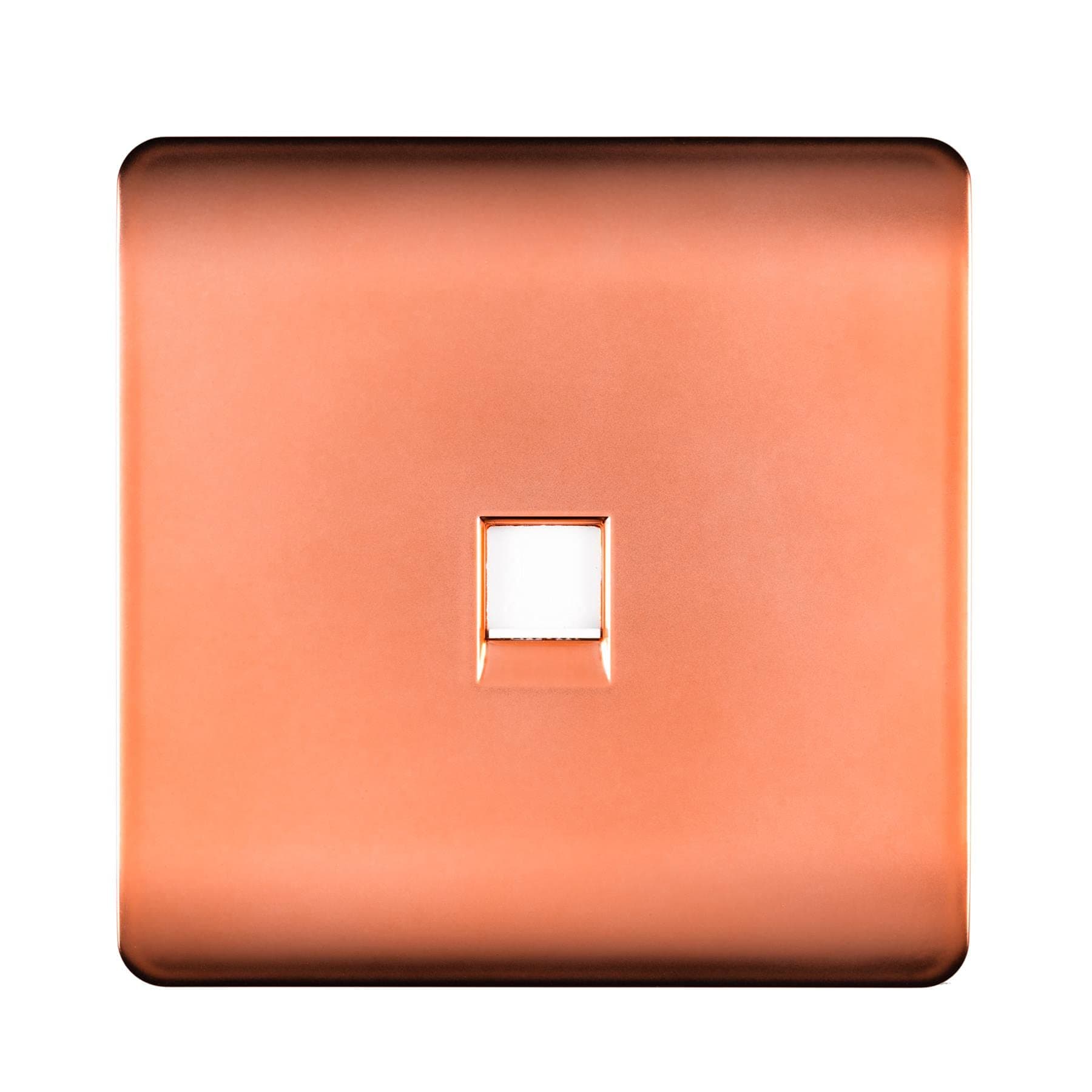 Trendi Artistic Modern Telephone Socket in Copper [Energy Class A+++]