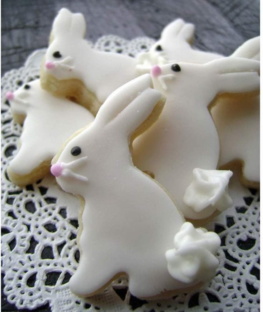 Cookie Cutters Shapes Rabbit,Owl,Fox,Hedgehog and Squirrel 5 Pieces for Kids Biscuit Pastry Cutter Set by Iindes