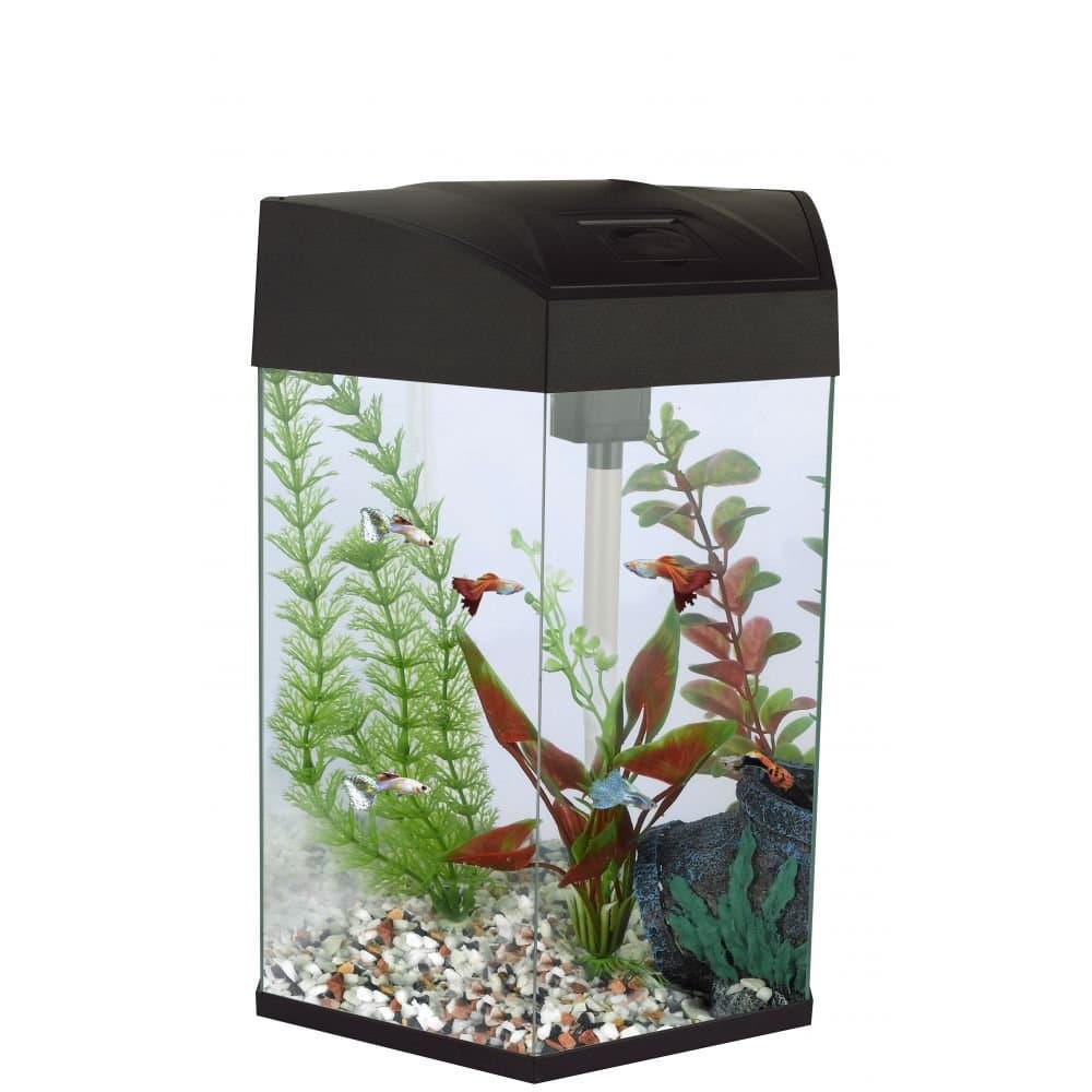 Fish 'R' Fun Hexagonal Tank, 21.6 Litre Capacity, Black