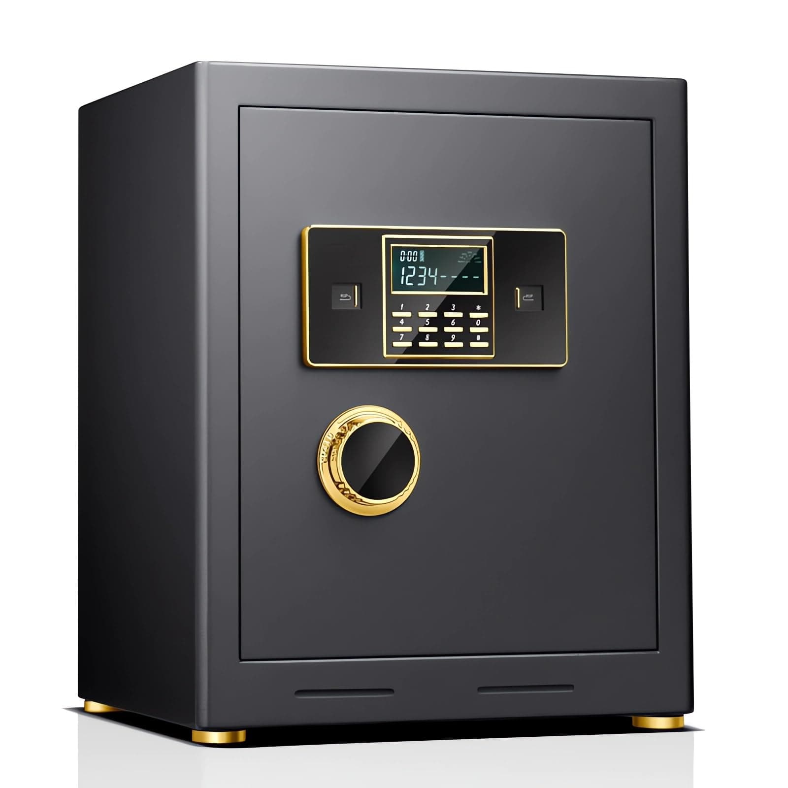 Oydas Safe Box,Home Box Fireproof Waterproof, Heavy Duty Fire Proof Boxes For Home Use, Removable Inner Cabinet And Shelf, Anti-Theft Digital Office Hotel,45X38X31Cm