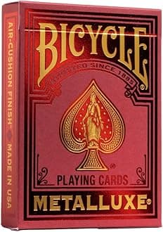 Bicycle Playing Cards: - Metalluxe Red