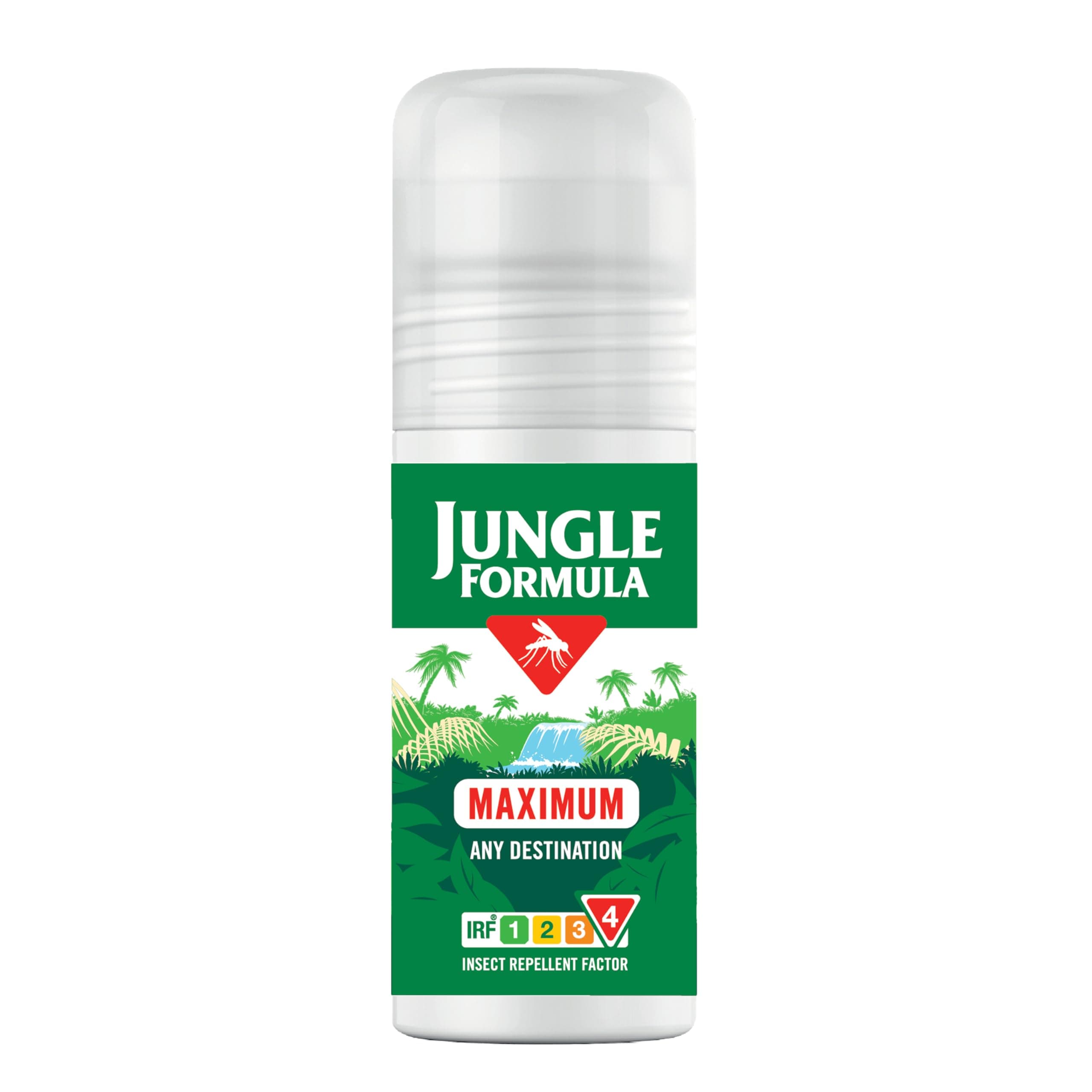 Jungle Formula Maximum Strength Insect Repellent Roll On (50ml - 50% DEET) - Up to 12 Hour Protection Against Mosquitoes, Ticks & Biting Insects - for Travel & Domestic Use