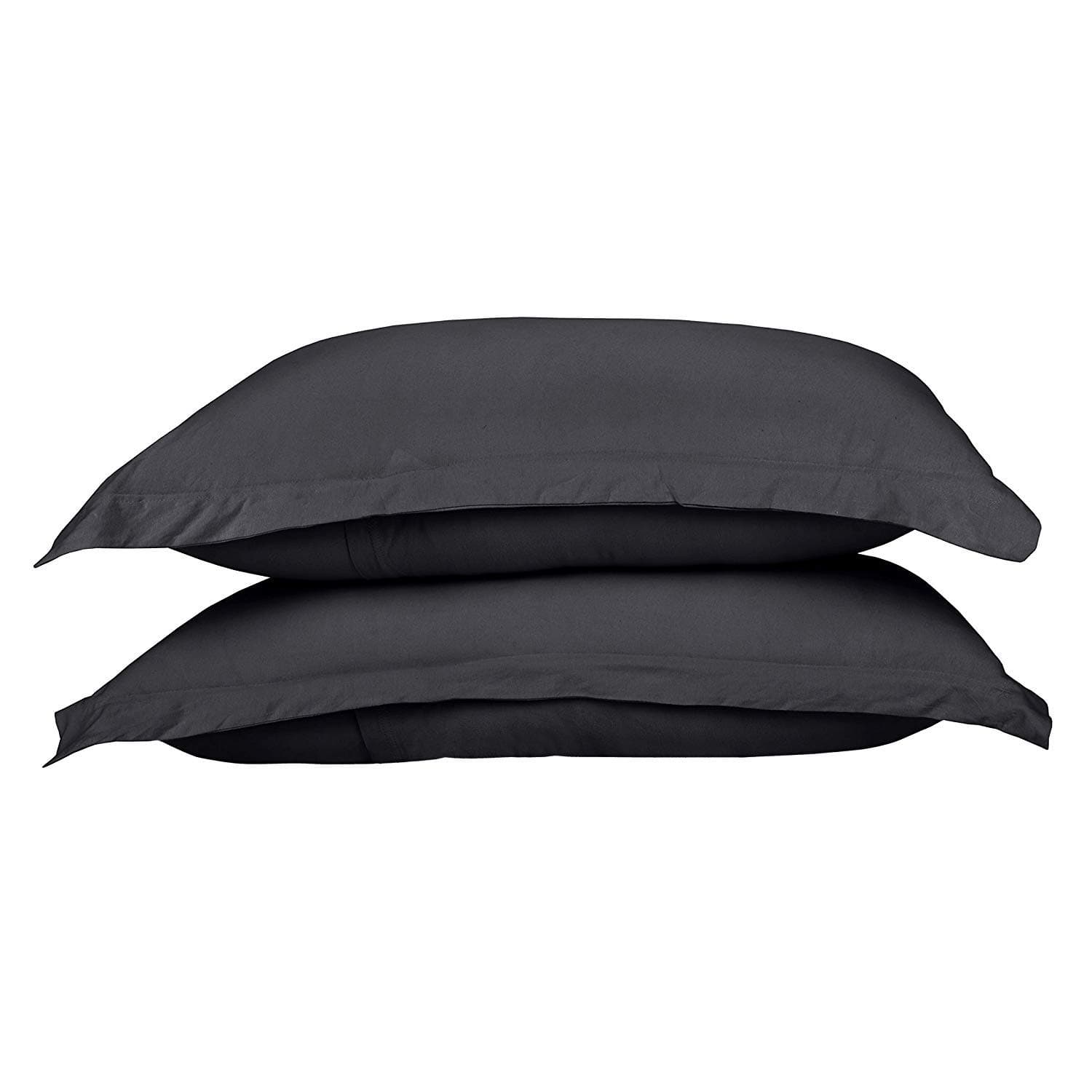 Trois Con 100% Cotton Pillow Case 400 Thread Count Egyptian Cotton Super Soft Pillow Cases, Pack of 2 (20 x 30 inch, Dark Grey Solid)