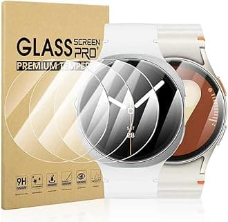 Diruite 4-Pack Screen Protector for Samsung Galaxy Watch 8/7/6/5/4/FE 40mm Tempered Glass Screen Cover[Diameter Size 37mm]