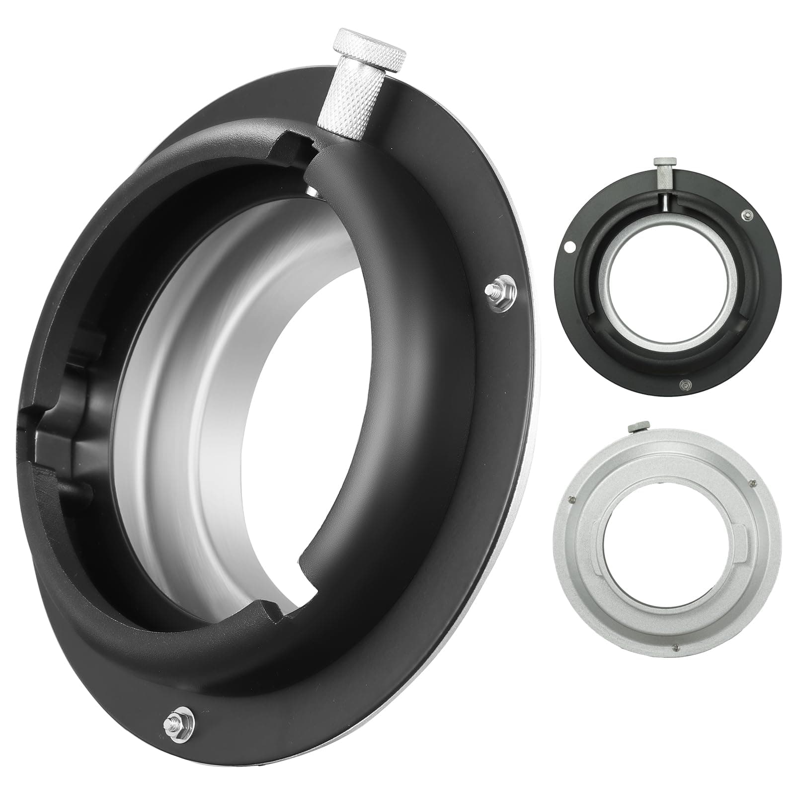 Broncolor Mount to Bowens Mount Converter Adapter Ring for Softboxes, Beauty Dishes, Studio Flash Strobe - Professional Photography Accessory