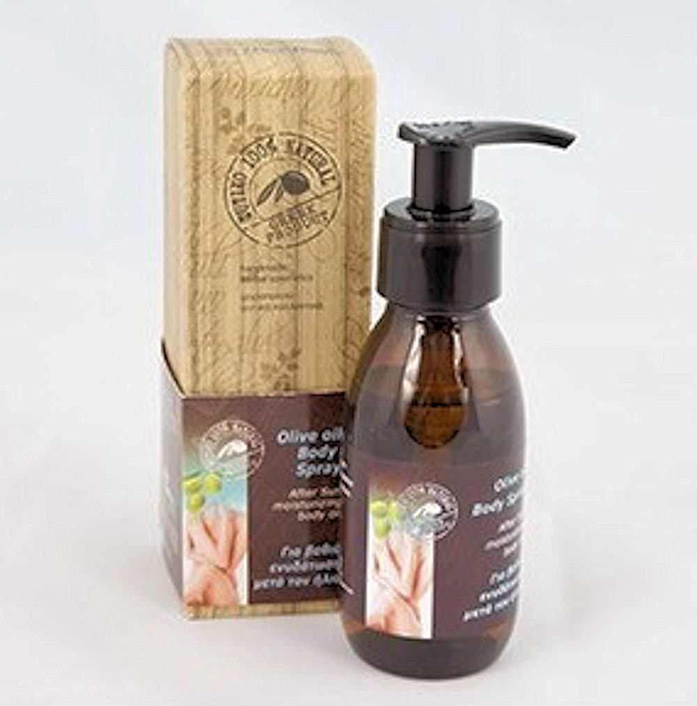 Olive oil after sun body spray.