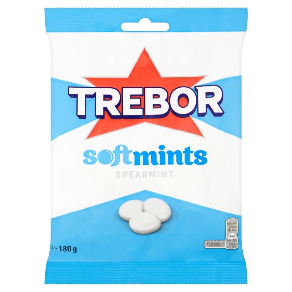 Trebor Softmints Spearmint Sweets Bag, 180 g