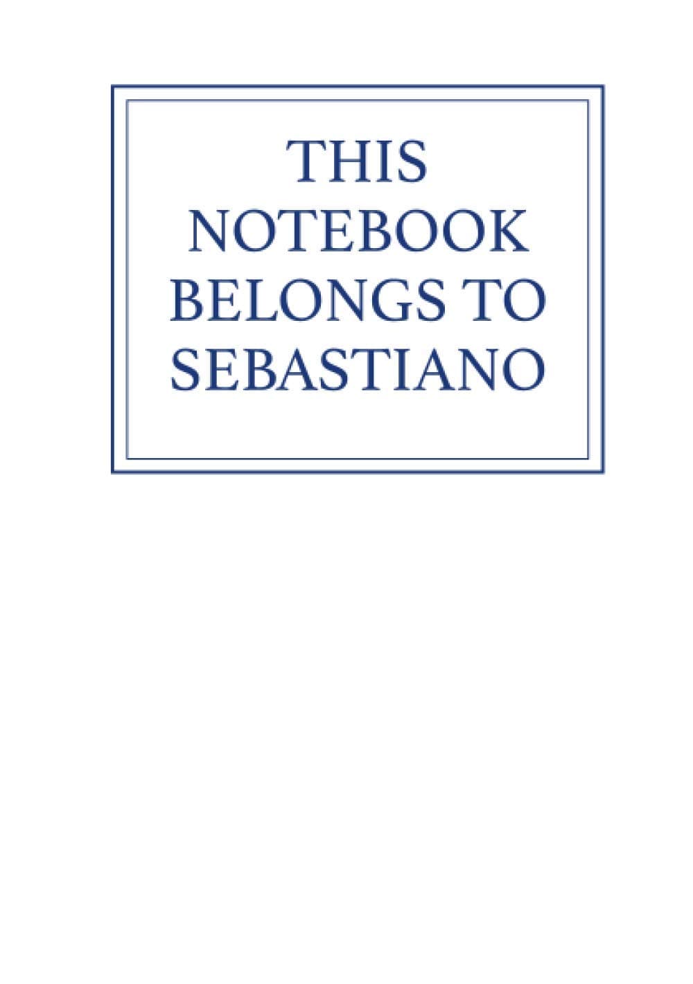 This Notebook Belongs to Sebastiano