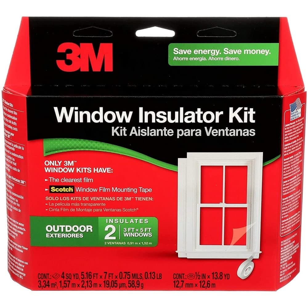 3M 2170 W-6 Outdoor Insulation Kit, Clear, 2-Windows