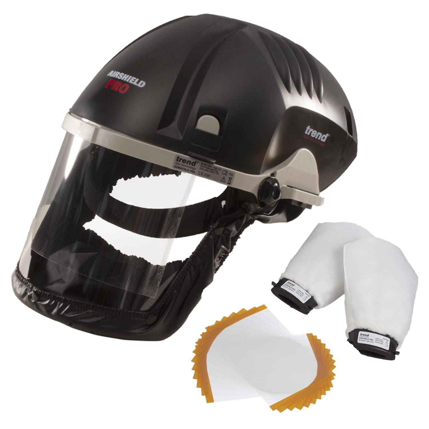 Airshield Pro Full Faceshield, Dust Protector, Battery Powered Air Circulating Mask for Woodworking
