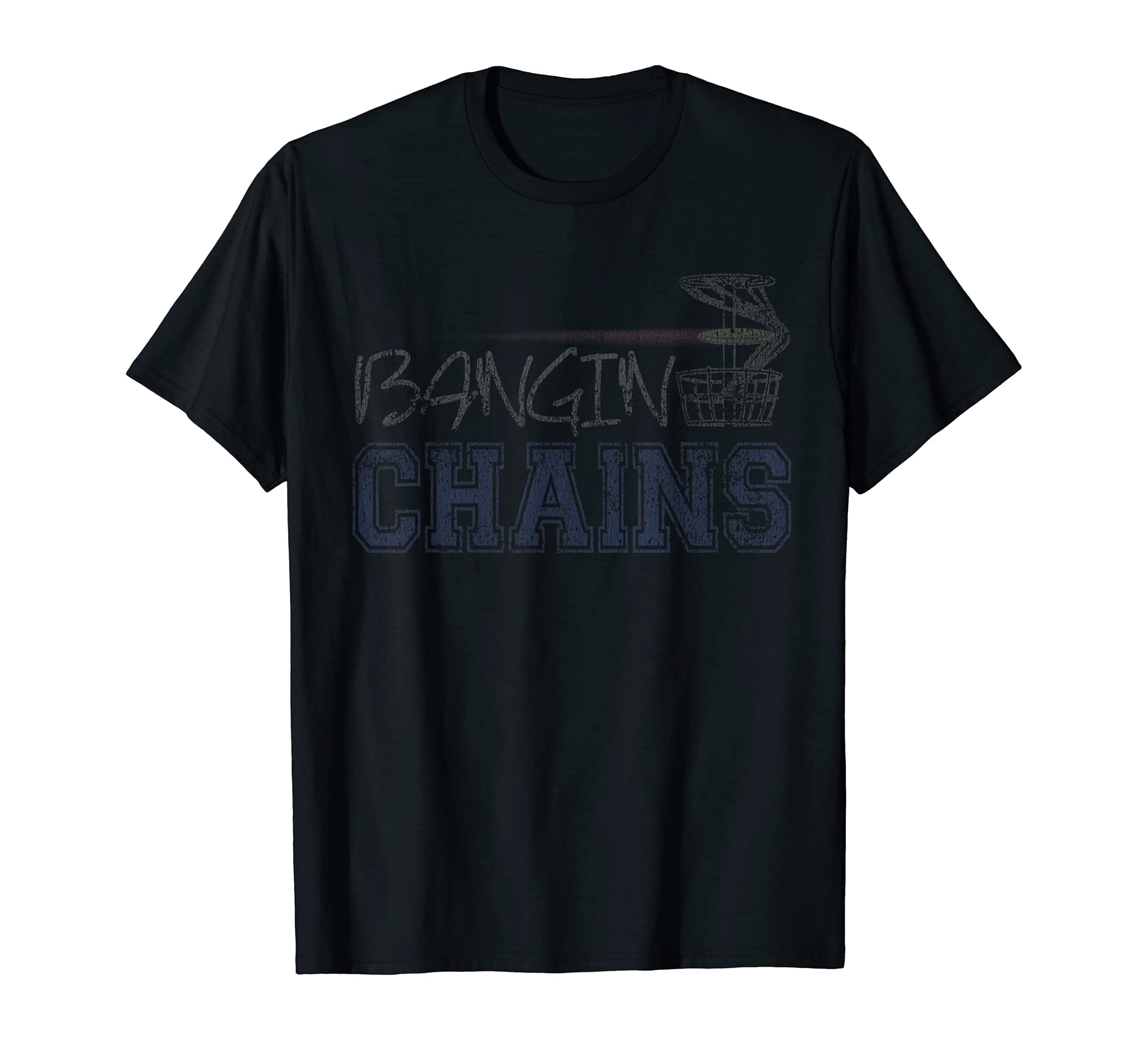 Bangin Chains Disc Golf Distressed T-Shirt