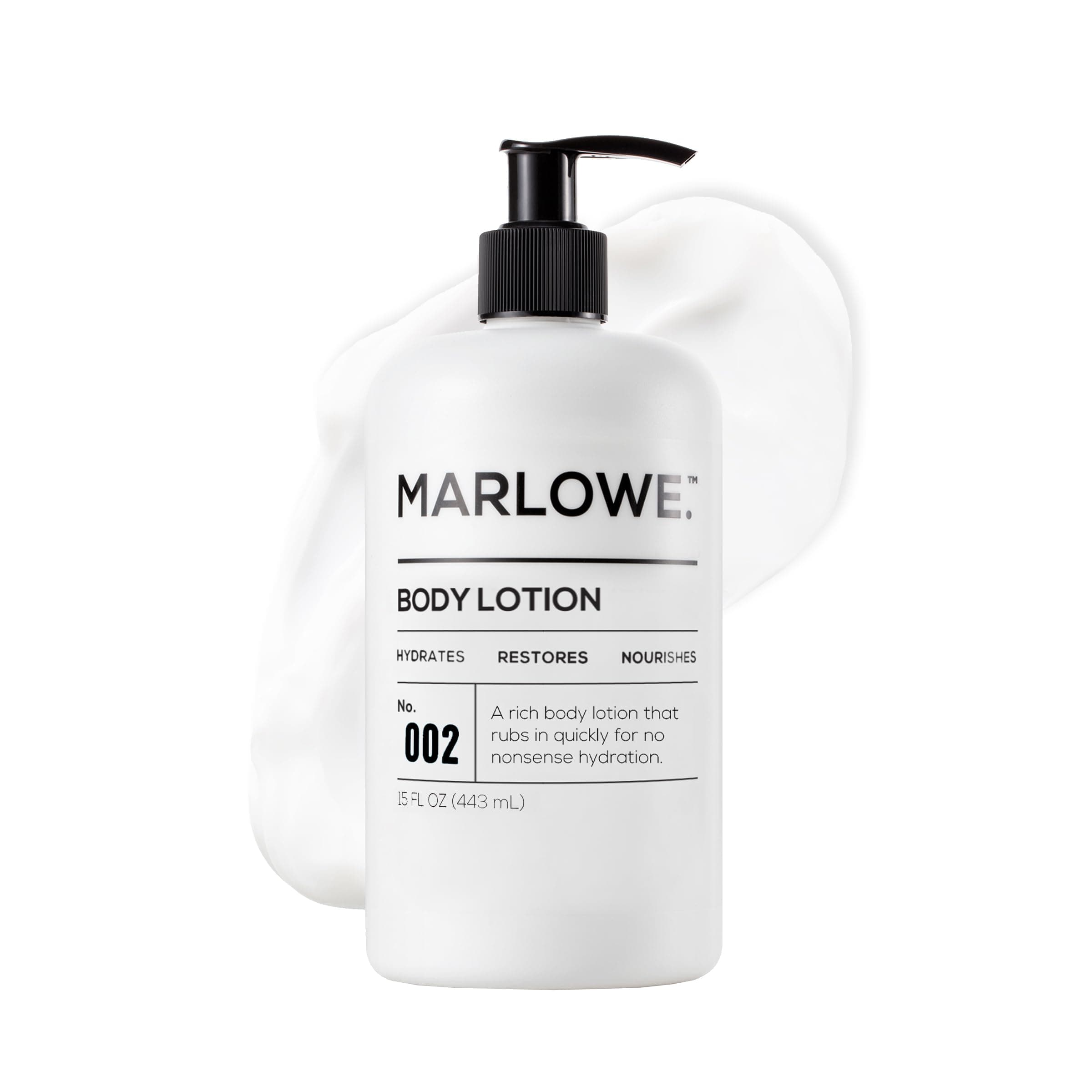 Marlowe. No. 002 extra moisturizing body lotion 15 oz