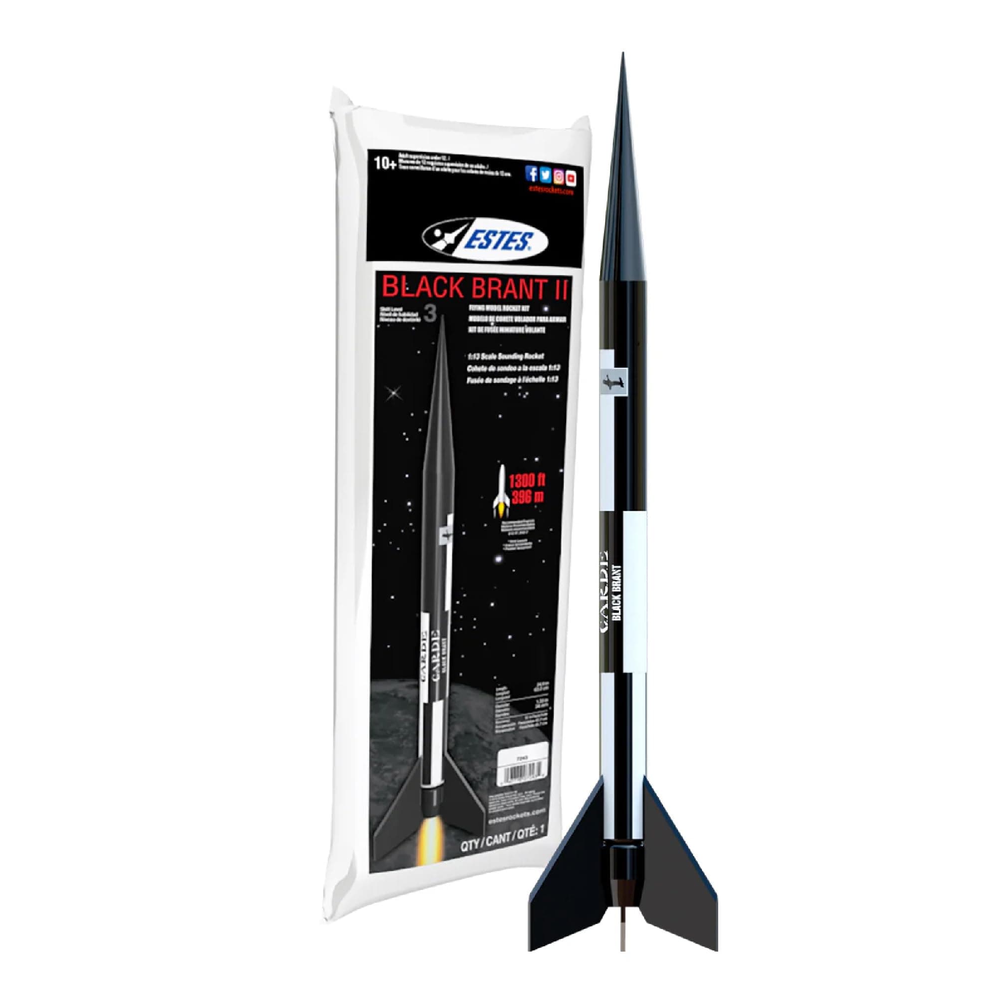 7243 Black Brant II Rocket-Building Kit, Advanced Flying-Rocket-Model Kit for Ages 10+