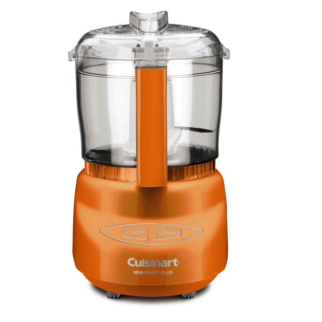 Cuisinart DLC-2AOGWS Mini-Prep Plus Food Processor, Orange Sonoma, 3 Cup