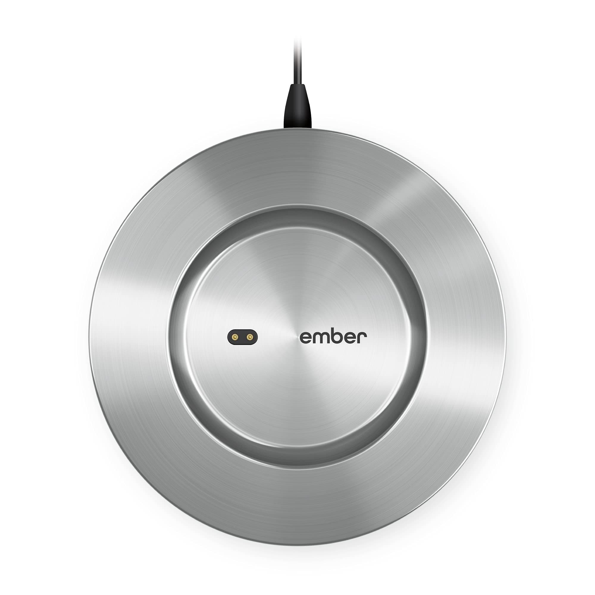 Ember Charging Coaster 2 Wireless Charging Ember Temperature Control Smart Mug, Stainless Steel