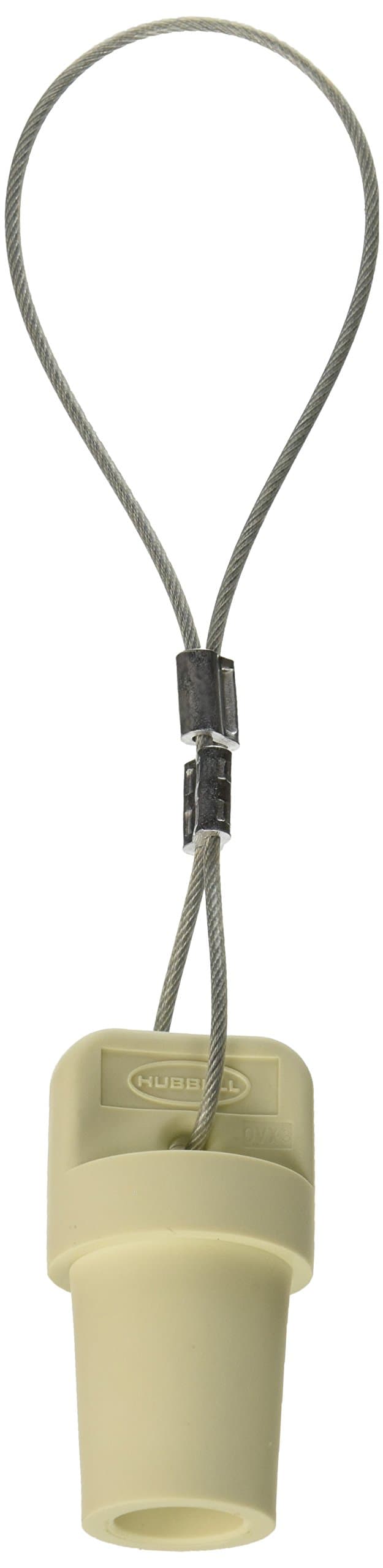 Hubbell Wiring Systems HBLMCAPW Protective Cap for Single Pole Male Devices, White