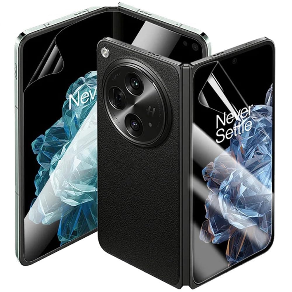 1+ Open Hydrogel Film Screen Protector for OnePlus Open , 2 Pcs Transparent Soft TPU Protective Film for Oneplus Open (NOT Tempered Glass) [Clear HD] [High Sensitivity] [Fingerprint Unlock Compatible]
