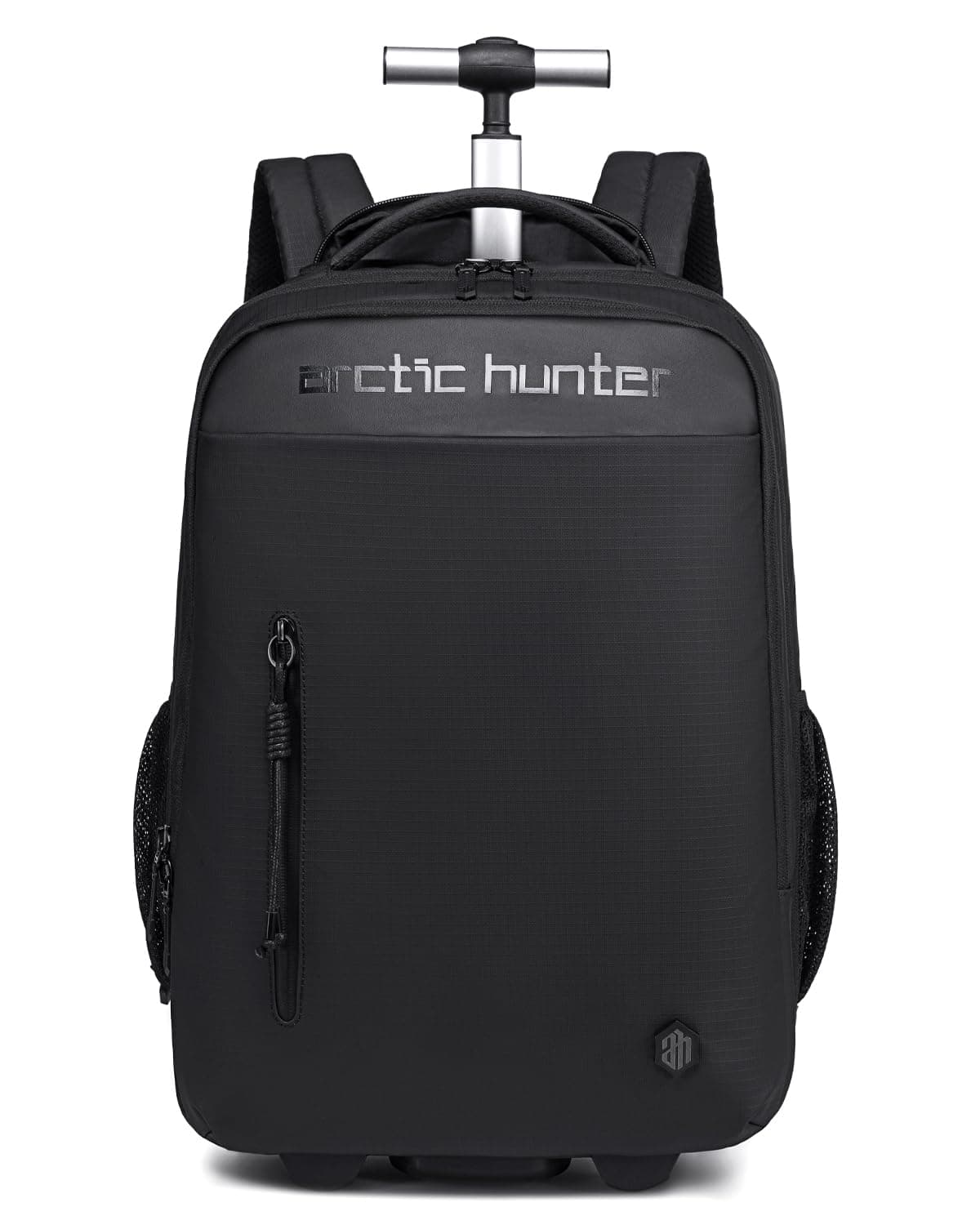 - Arctic Hunter Trolley Backpack 30L Multiple Pockets Business Trolley Bag with 2 Wheels Aluminum Rolling Laptop Bag Stylish Suitcase Water Resistant for Travel & Office,Black