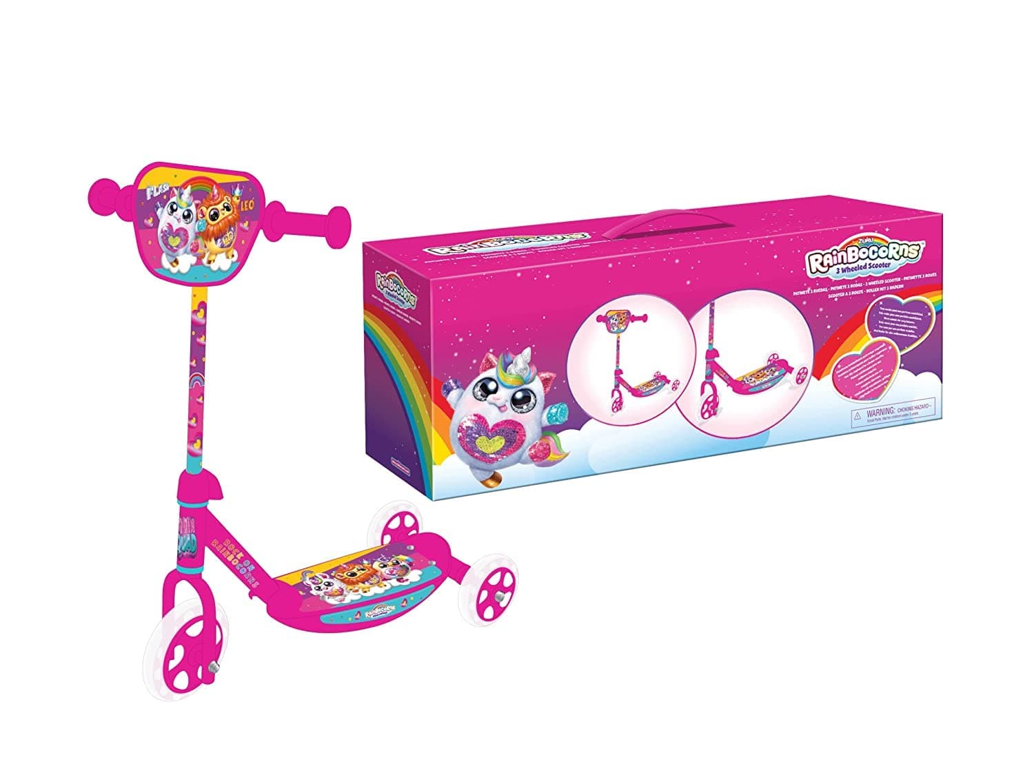 FIRSTKID Rainbocorns 3 Wheeled Scooter