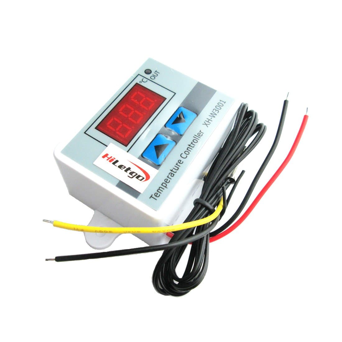 HiLetgo 220V Digital LED Temperature Controller Thermostat Control Switch NTC 10K Probe XH-W3001
