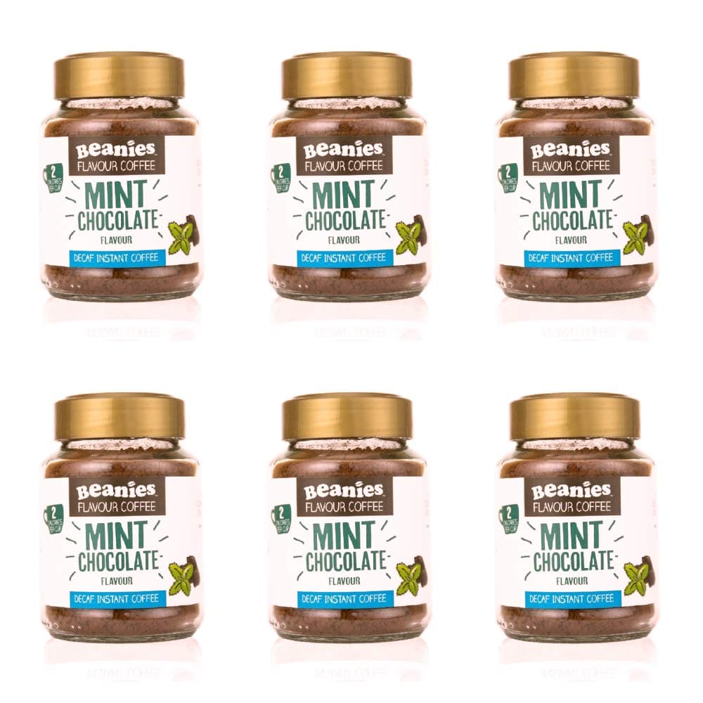 Beanies Decaf Mint Chocolate jar 50g 6 Pack