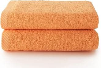 Top Towel - Plus - Large bath towels - Bath towels - 2 face towels or bidet - 30x50cm - 100% cotton - Papaya