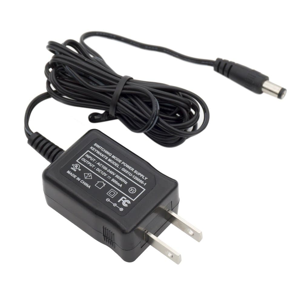 AC to DC 12V 500mA Power Supply for Security Camera KEYWANTS AC Adapter with 70 inch Length Long Cable