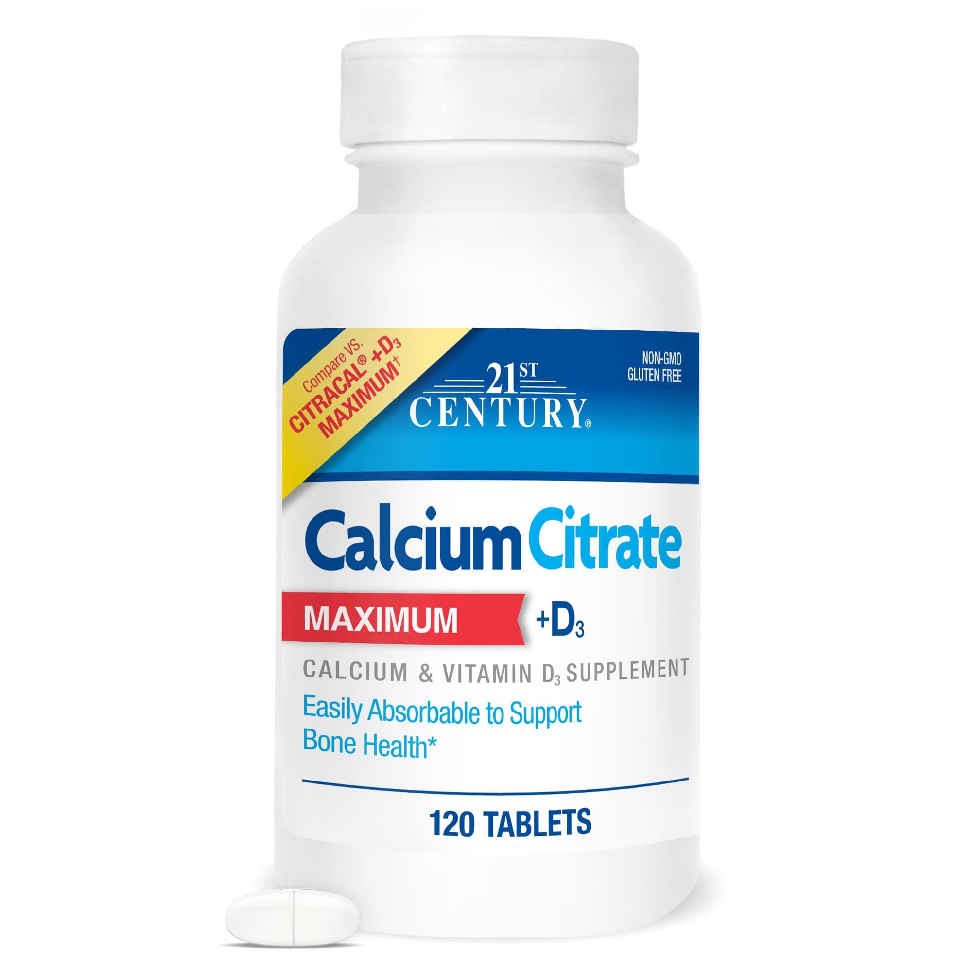 Calcium Citrate Maximum + D3, 120 Tablets