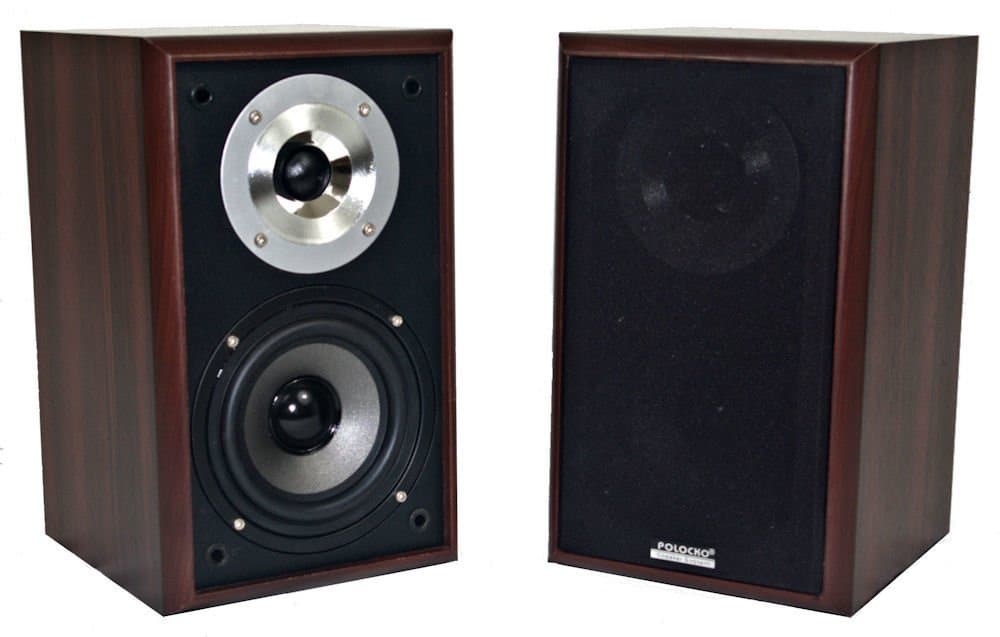 Passive Bass Reflex 2 Way Desktop/Bookshelf Speaker Pair