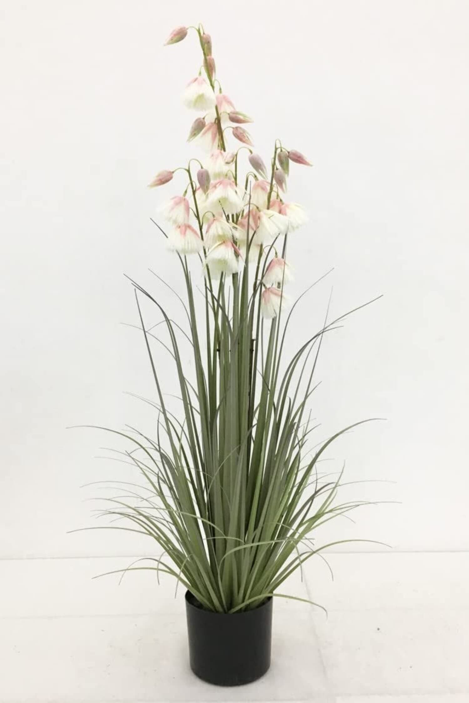 FOX & FERN Allium Grass Artificial Plant | with Basic Pot | Elevate Any Corner of Your Home/Garden | Best for Gifting | Party, Wedding and Home Decor (Ht. 70CM) GB0028