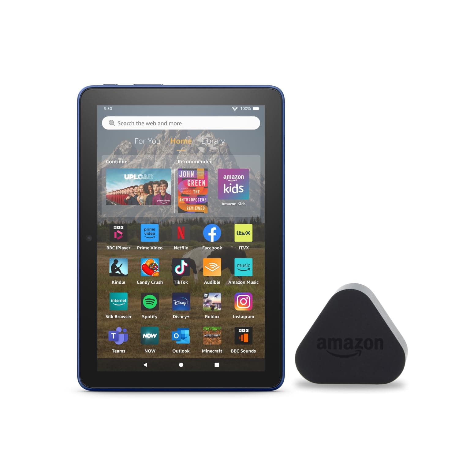 Amazon Fire HD 8 tablet 8" HD Display 32 GB Emerald (2024 release) – with ads + Amazon 5W USB Original Charger and Power Adapter