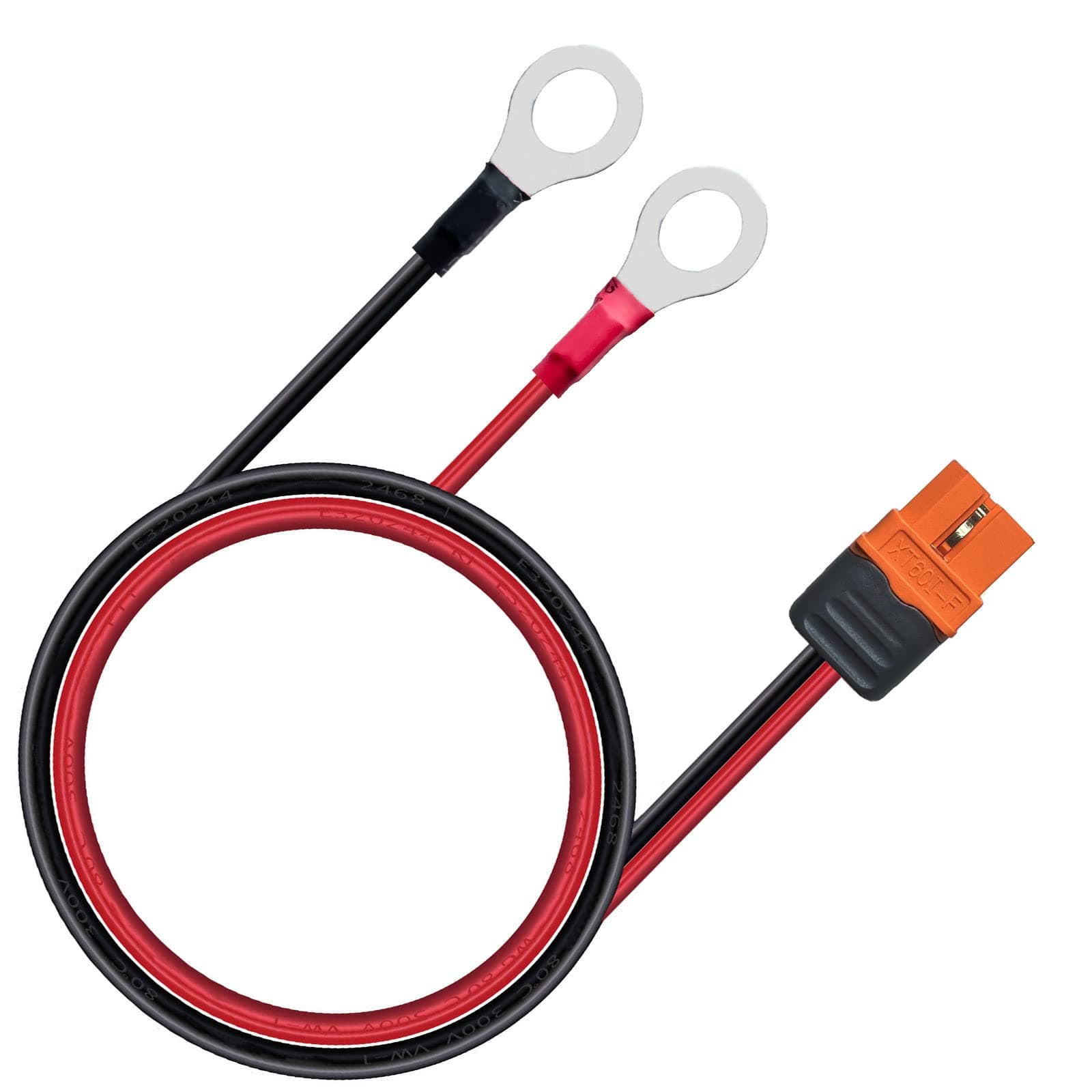 XT60i to O Ring Terminal Cable，More Than 8A，12AWG Extension Cable XT60i Female to O Ring Connector XT60i-f Compatible with Lipo Batterie (1.5M/5FT)