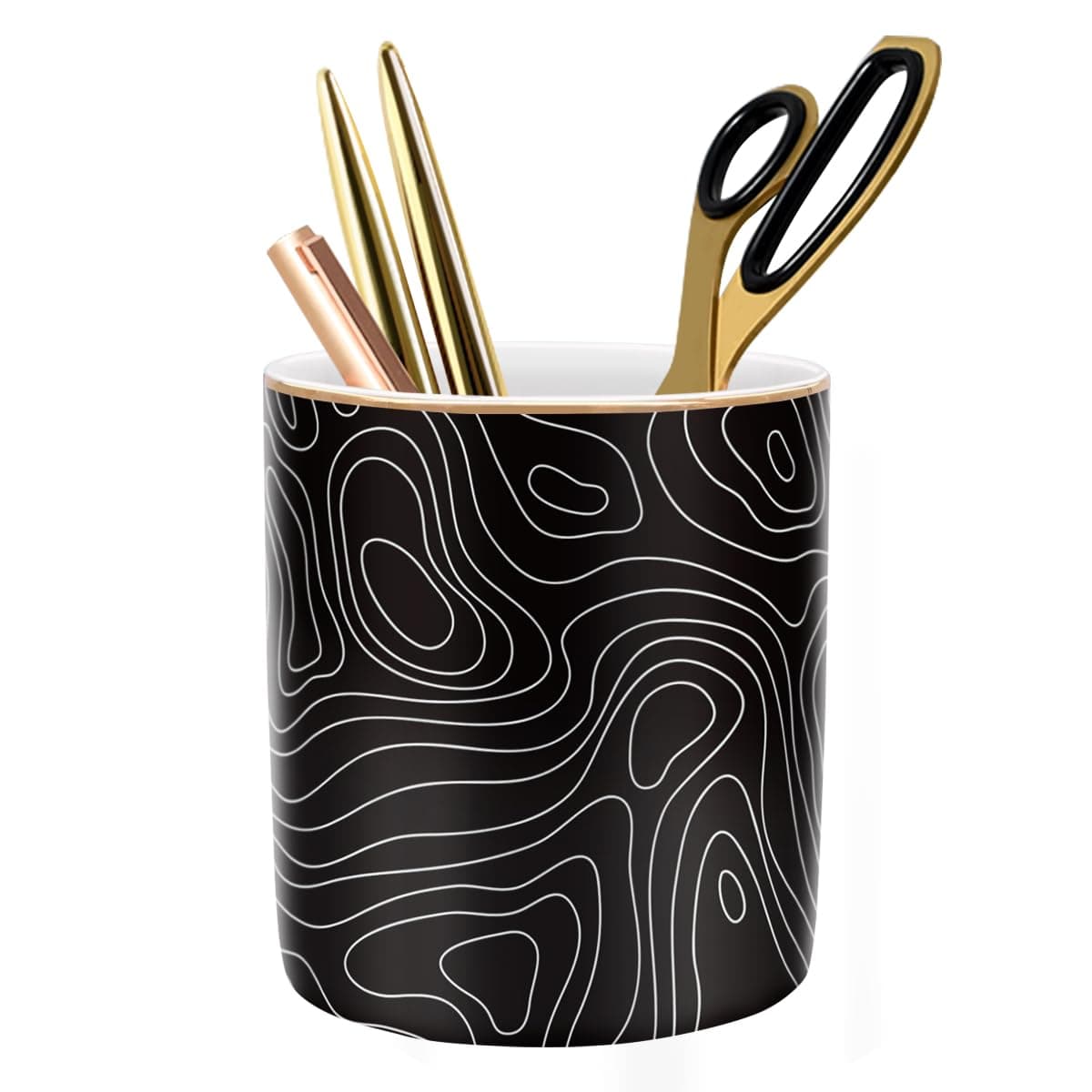 Pink Marble Pen Organizer