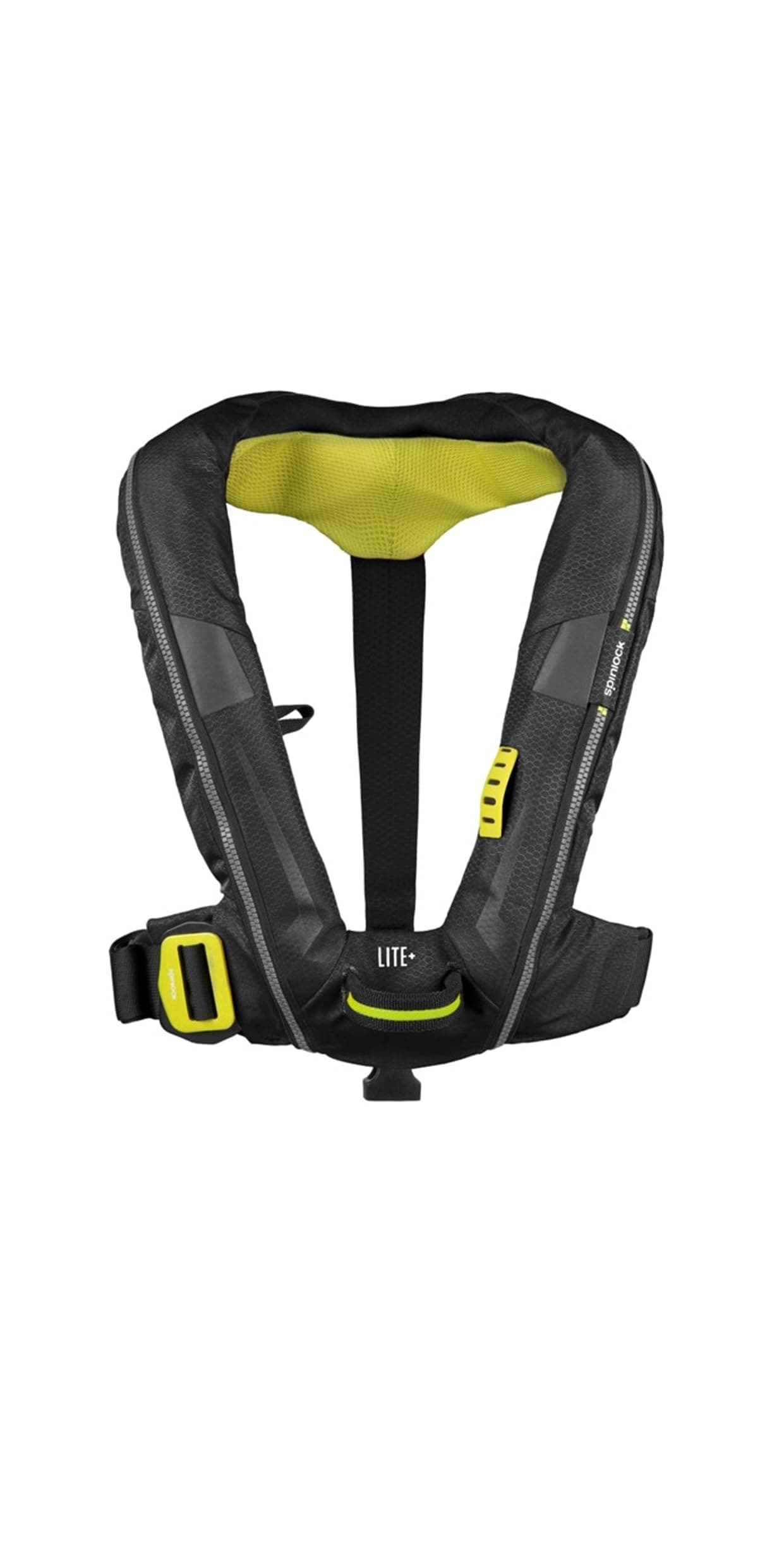 SpinlockUSCG Approved Deckvest LITE Plus Black with Lume-On