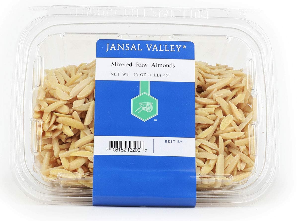 Jansal Valley Slivered Raw Almonds, 1 Pound