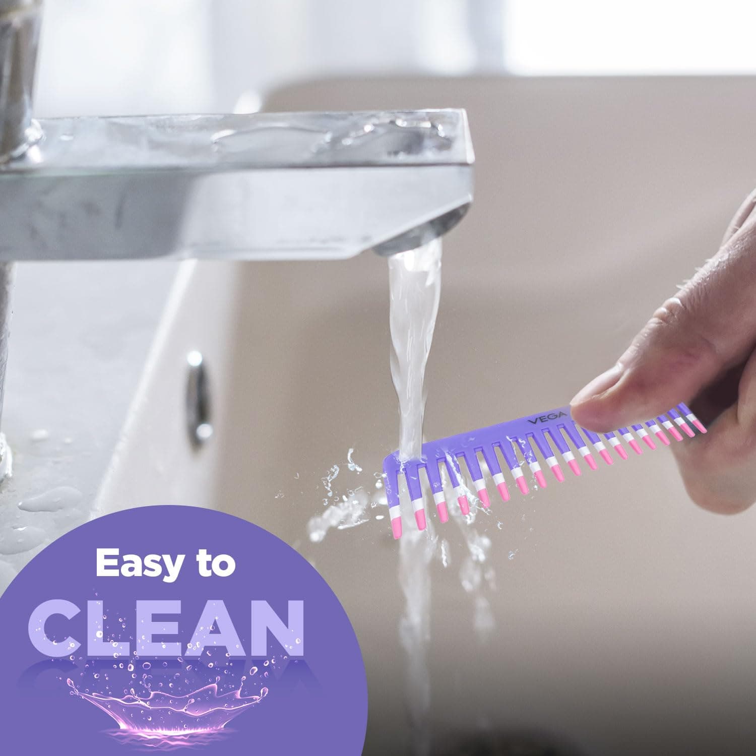 VEGA Shampoo Comb, purple, 30 g